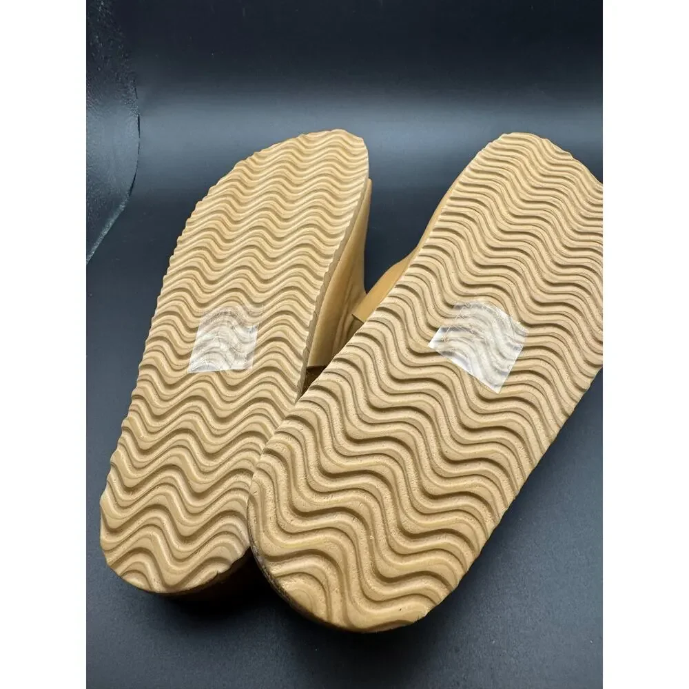 Birk-PS Women's Sandal Double Adjustable Buckle Straps Color Khaki Size 9M NWT